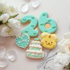 トラアイシングクッキー付き誕生日 5枚セット 1