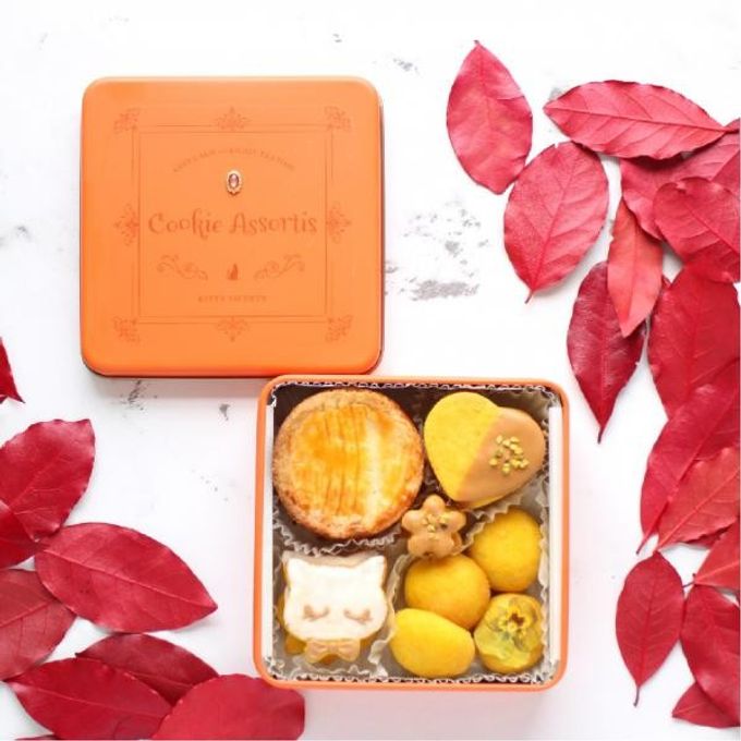 秋クッキー缶 Autumn Orange × Pumpkin 1