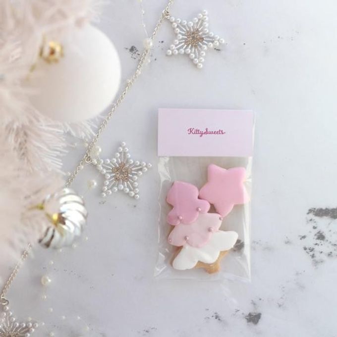 《pastel pink tree & star 》クリスマスアイシングクッキー クリスマス2023 1