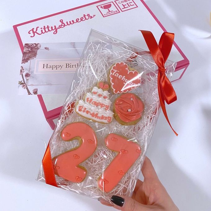 【ローズ誕生日セット】アイシングクッキー 3
