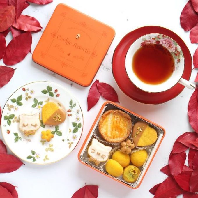秋クッキー缶 Autumn Orange × Pumpkin 2
