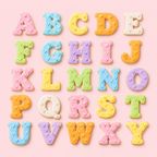 アルファベットアイシングクッキー（ドッドハート） 3枚 1