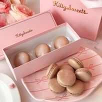 ピンクボックス♡ショコラマカロンギフト3つ入り 
