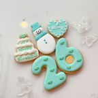 雪だるまアイシングクッキー付き誕生日 5枚セット 2
