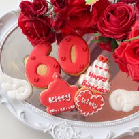 ティアラアイシングクッキー付き誕生日 5枚セット