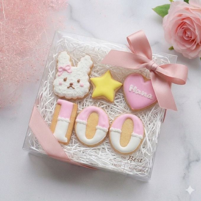 100日祝いアイシングクッキー  6