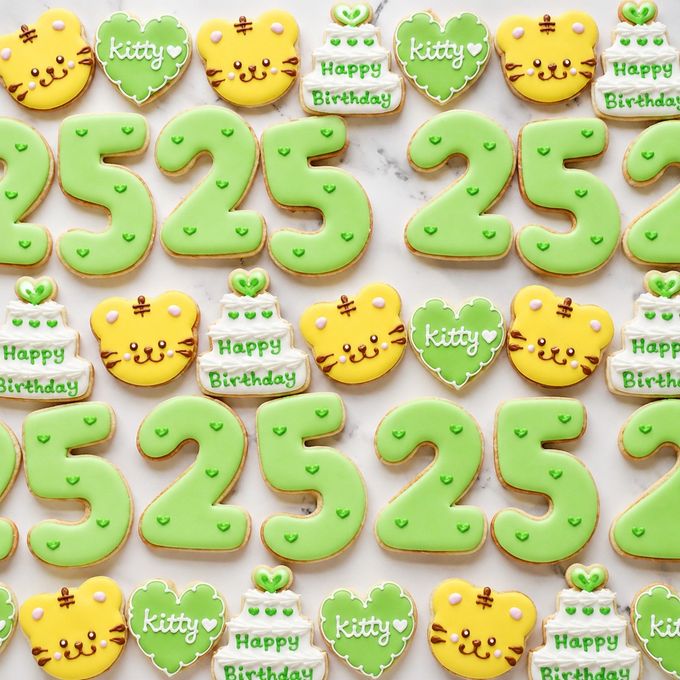 トラアイシングクッキー付き誕生日 5枚セット 4