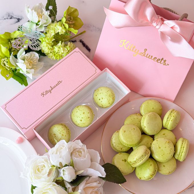 ピンクボックス♡ピスタチオマカロンギフト3つ入り ホワイトデー2026 3