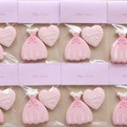バレエ【ロマンチックチュチュ＋ハート】アイシングクッキー2枚セット 3
