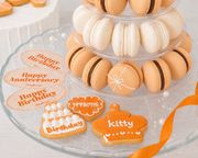 【オレンジマカロンタワー】チョコオレンジ・塩バニラ 4