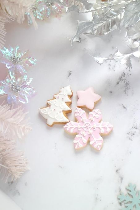 クリスマスアイシングクッキー 3枚ギフトセット（ピンク・ツリー） クリスマス2023 4