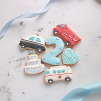 【乗り物誕生日セット】アイシングクッキー