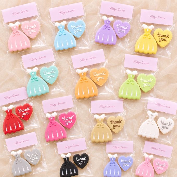バレエ【ロマンチックチュチュ＋ハート】アイシングクッキー2枚セット 2