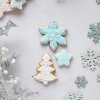 クリスマスアイシングクッキー 3枚ギフトセット（水色・ツリー） クリスマス2023 4