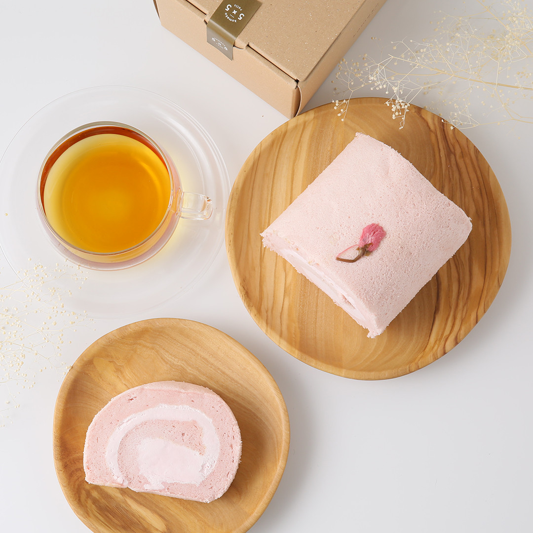 【春限定】天使の桜ロールケーキ 米粉ロールケーキ グルテンフリー  2