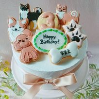 【誕生日セット】いぬのアイシングクッキー