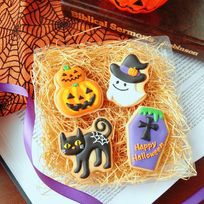 【ハロウィン】アイシングクッキー４枚入りボックス ハロウィン2025
