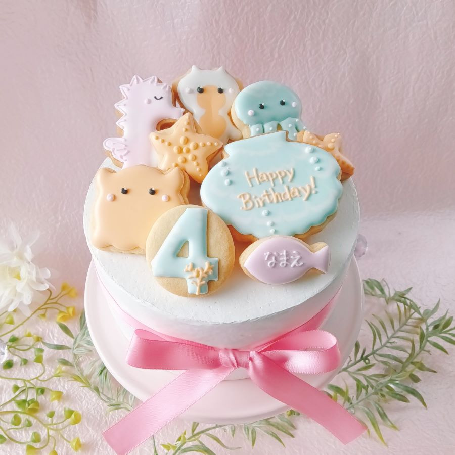 誕生日セット】海のアイシングクッキー（クッキー工房ゆめらら） | Cake.jp