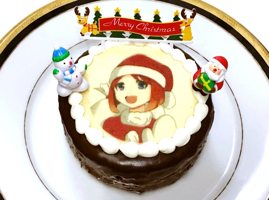 イラストクッキークリスマスザッハトルテ 5号【クリスマス2023】 1