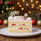 イラストクッキークリスマスショートケーキ 4号 4