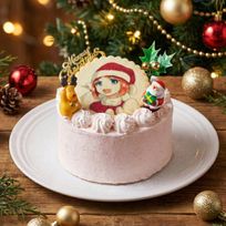 イラストクッキークリスマスショートケーキ 5号