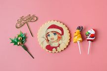 イラストクッキークリスマスショートケーキ 5号 7