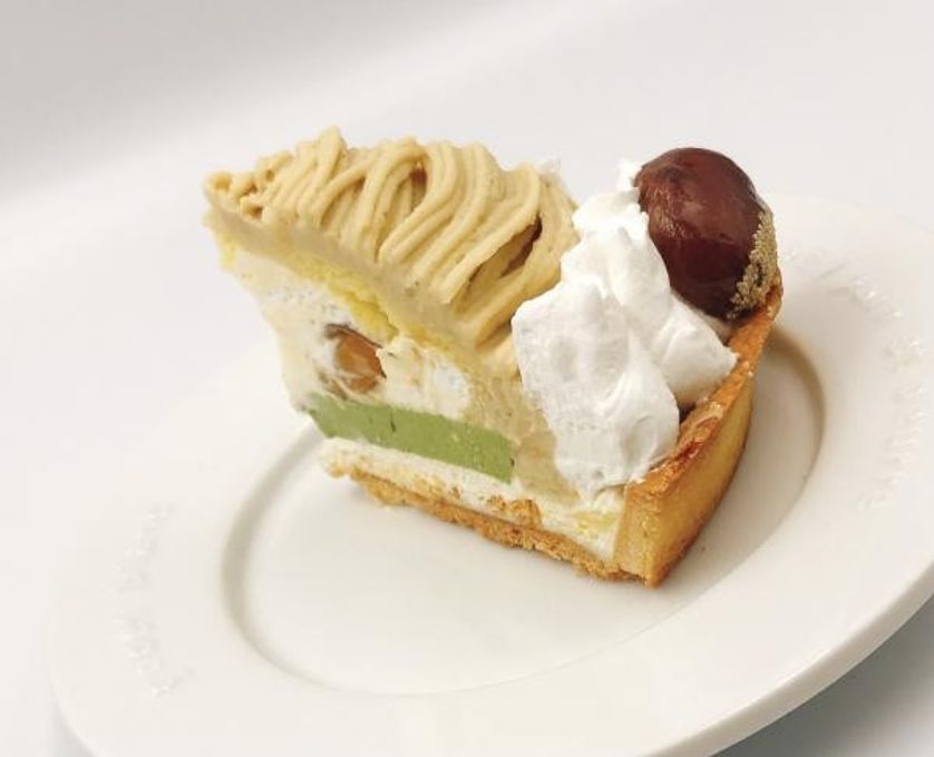 和栗のモンブラン シャンティローズ添え 3