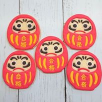 合格だるまクッキー