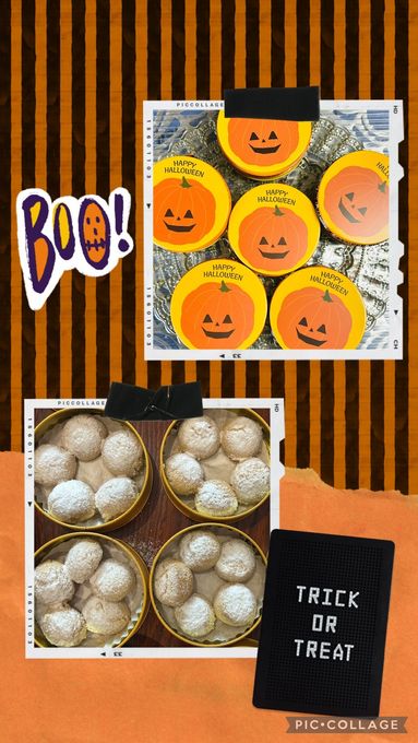 ハロウィンスノーボールクッキー缶 1