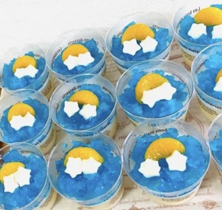 しゅわしゅわ食感☆七夕星空ソーダゼリー 1個 2