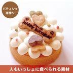 【犬用ケーキ 米粉】 犬用デコレーションケーキ 小麦粉不使用・米粉使用 12cm 1