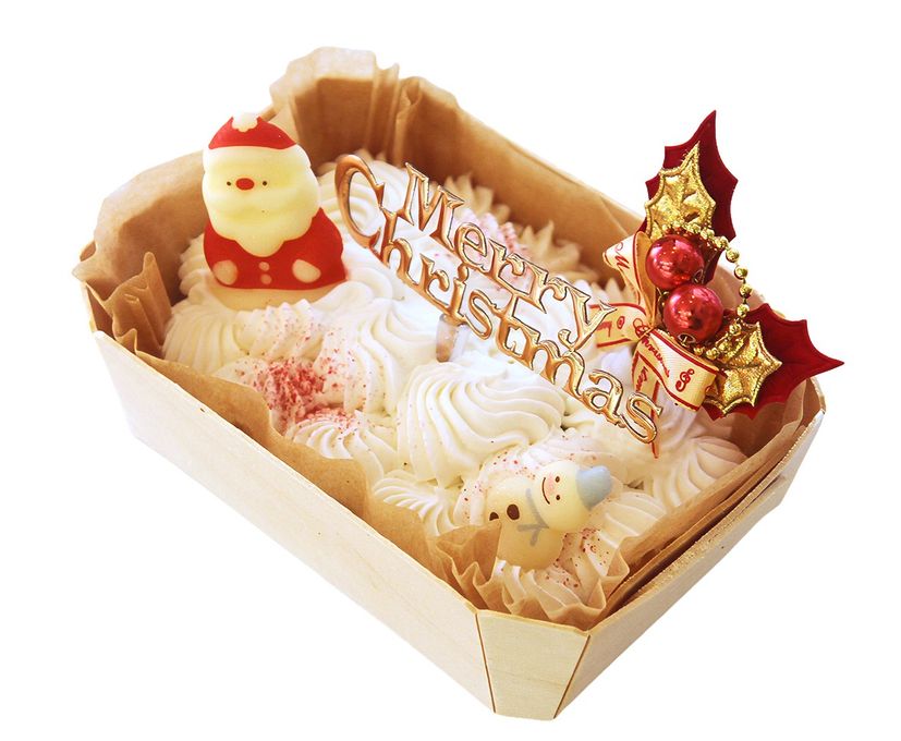 ワンコ用スノースクエアクリスマスケーキ 2