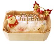 ワンコ用スノースクエアクリスマスケーキ 1