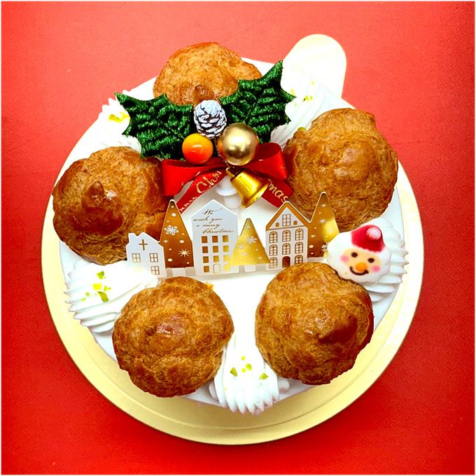 シューデコ ワンコ(犬用)クリスマスケーキ 人間も一緒に食べられるパティシェの手作りケーキ  【期間・個数限定です 発送は12/15以降となります】 1