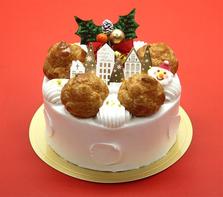 シューデコ ワンコ(犬用)クリスマスケーキ 人間も一緒に食べられるパティシェの手作りケーキ  【期間・個数限定です 発送は12/15以降となります】 2