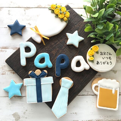 柄とメッセージが選べる父の日アイシングクッキーセット（Dream Sweets