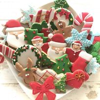 【アイシングクッキー】選べる！クリスマスアイシングクッキー5枚セット