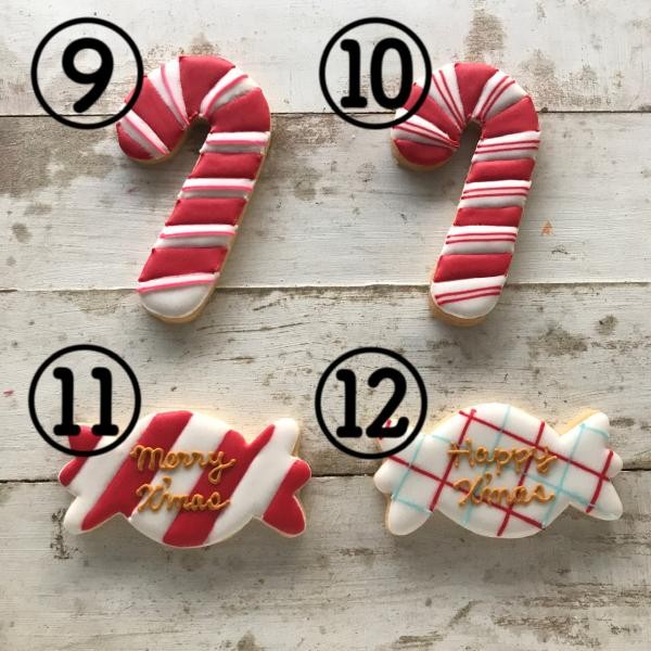 アイシングクッキー】クリスマスアドベントアイシングクッキー24