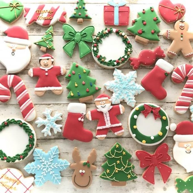 【アイシングクッキー】クリスマスアドベントアイシングクッキー24袋セット クリスマス2023 2