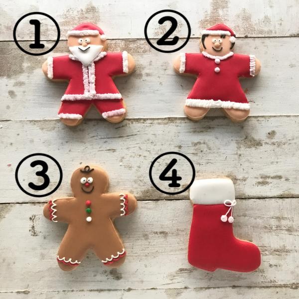 アイシングクッキー】選べる!クリスマスアイシングクッキー3枚 アイシングクッキー】選べる!クリスマスアイシングクッキー3枚