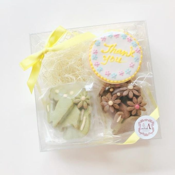 鹿児島特産使用フリーメッセージアイシングクッキー＆森のかわいいクッキーセット  2
