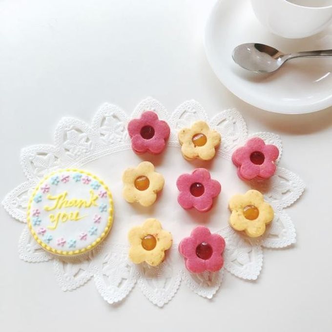 フリーアイシングクッキー＆鹿児島特産使用お茶＆かわいいお花のジャムクッキースペシャルセット  3