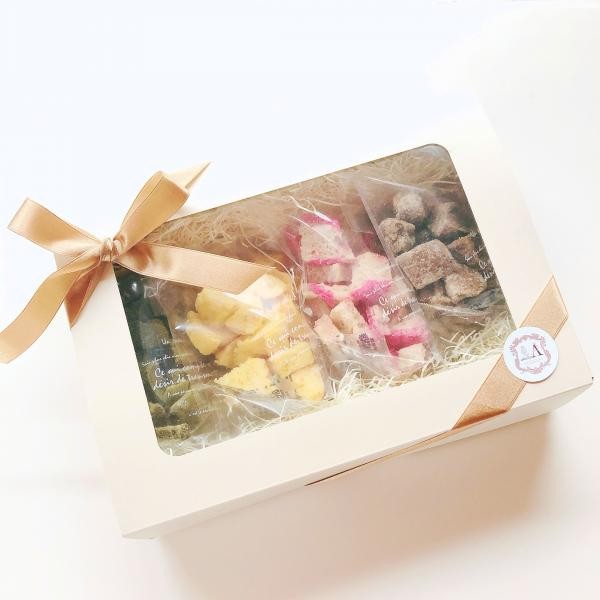 鹿児島特産お茶＆フルーツ使用カラフルメロンパンラスク4種