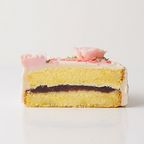 【薔薇の色と生地が選べる】4号あんバターフリーメッセージフラワーケーキ《センイルケーキ》   5