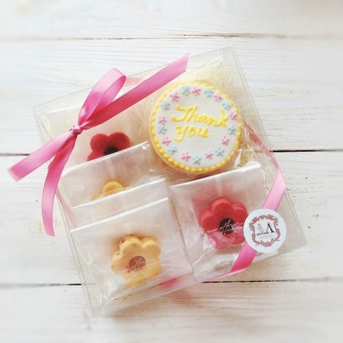 鹿児島特産フルーツ使用フリーメッセージアイシングクッキー＆かわいいお花のジャムクッキーセット 母の日2024 3