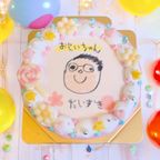 新商品！自作絵プリントケーキ 写真ケーキ 4号  1