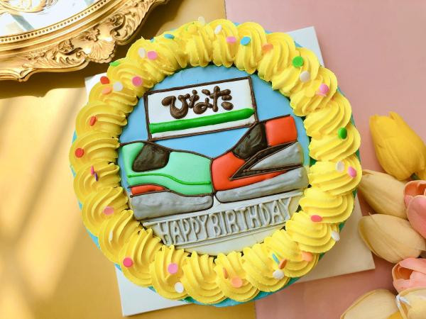 カラー選択♪新幹線ケーキ 4号（decolne） | Cake.jp