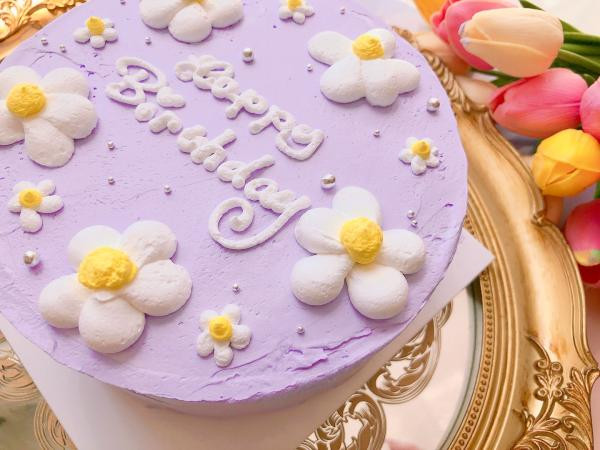 カラー選択♪花柄センイルケーキ 4号（decolne） | Cake.jp