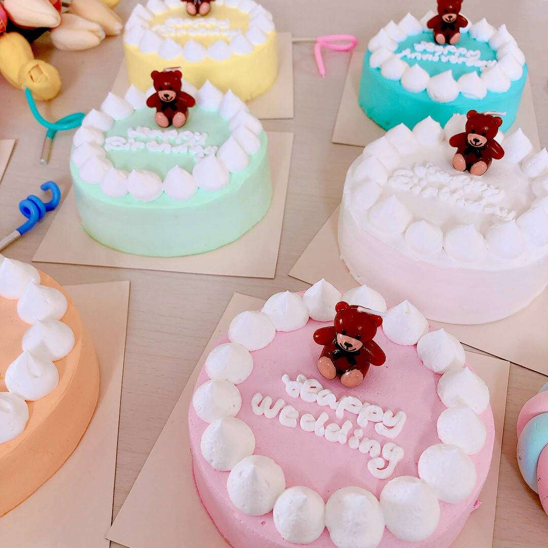くまちゃんセンイルケーキ 4号（decolne） | Cake.jp