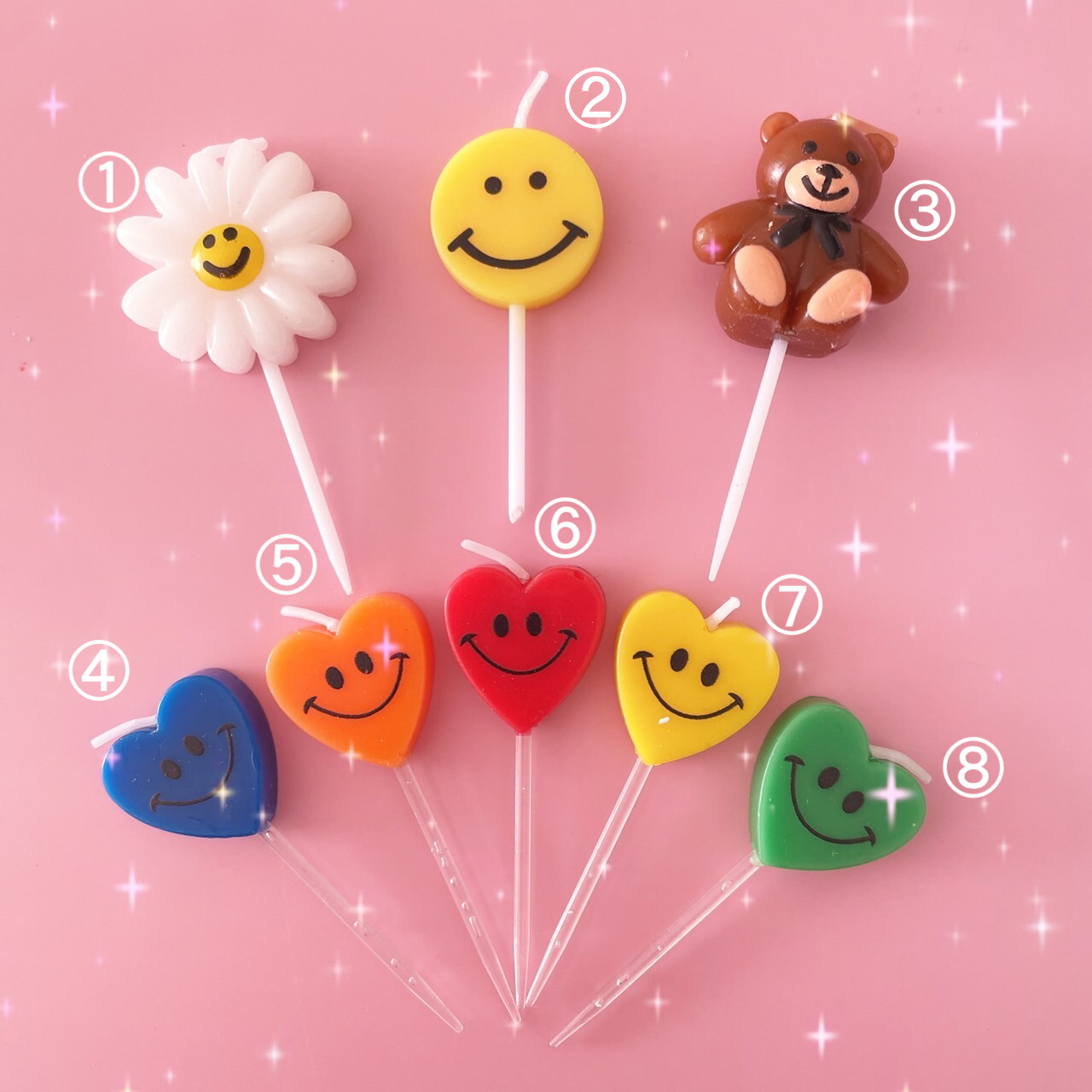 ◆オーダー用◆ダイカット 数字 ハート キャンドル ロウソク 数字キャンドル（0） -100均 通販 ダイソーオンラインショップ